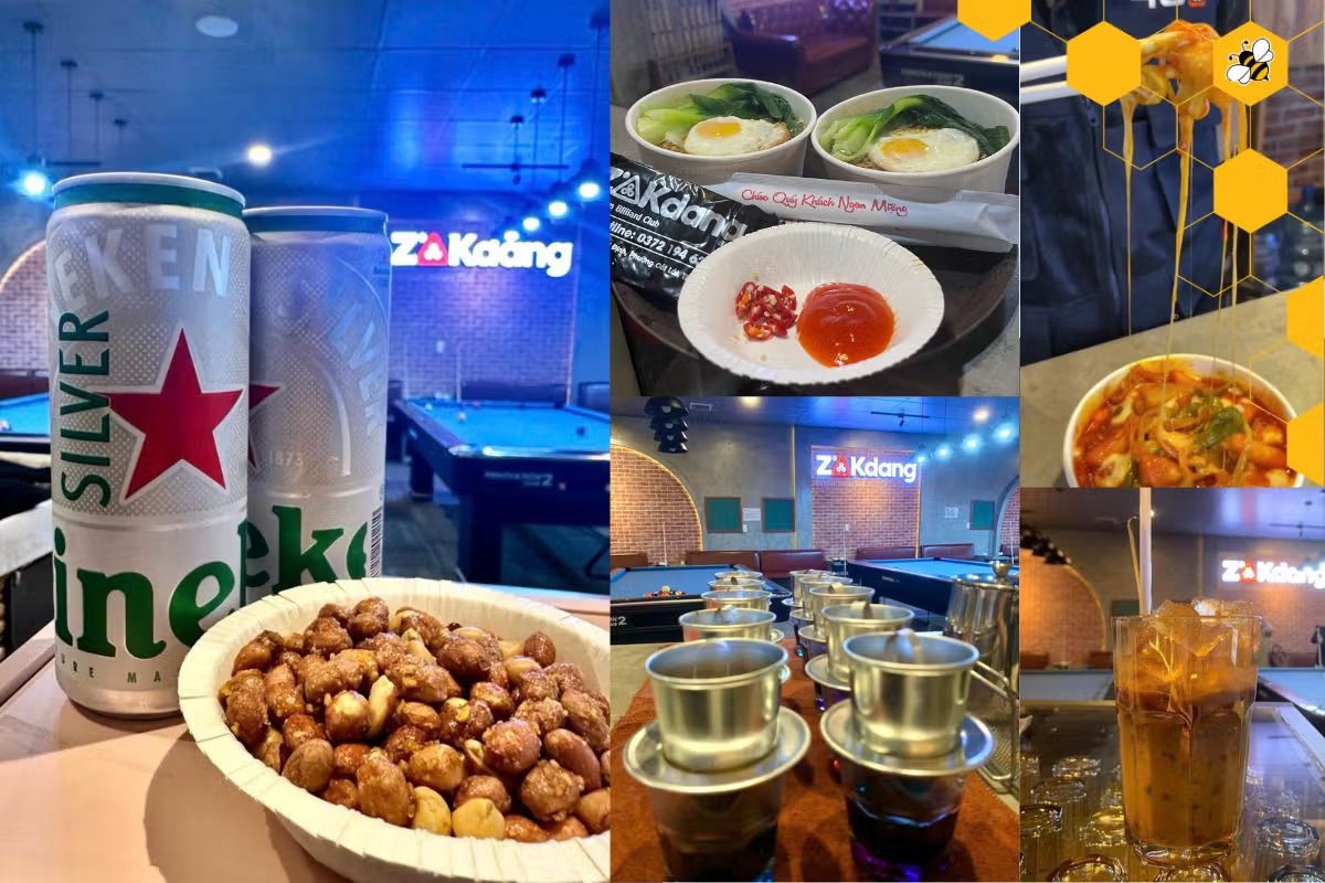 Thức ăn và đồ uống tại ZAKDang Premium Billiards